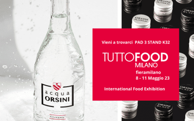 Acqua Orsini espone le sue linee al completo all’evento TUTTOFOOD a Milano