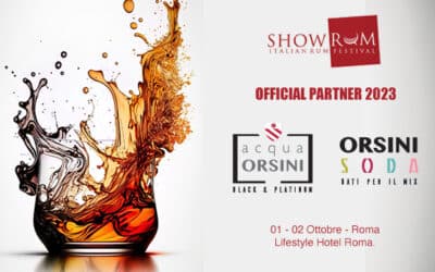 Acqua Orsini: L’Acqua Ufficiale di ShowRUM, l’Evento Italiano per Eccellenza su Rum e Cachaça