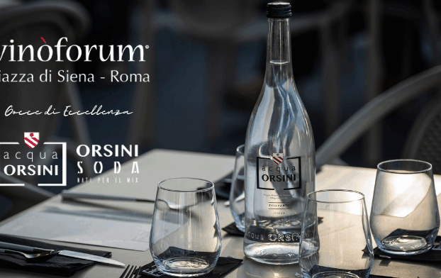 Acqua Orsini torna protagonista a Vinòforum 2025 - Quattro anni da main partner, tre con il ristorante “Gocce di Eccellenza”