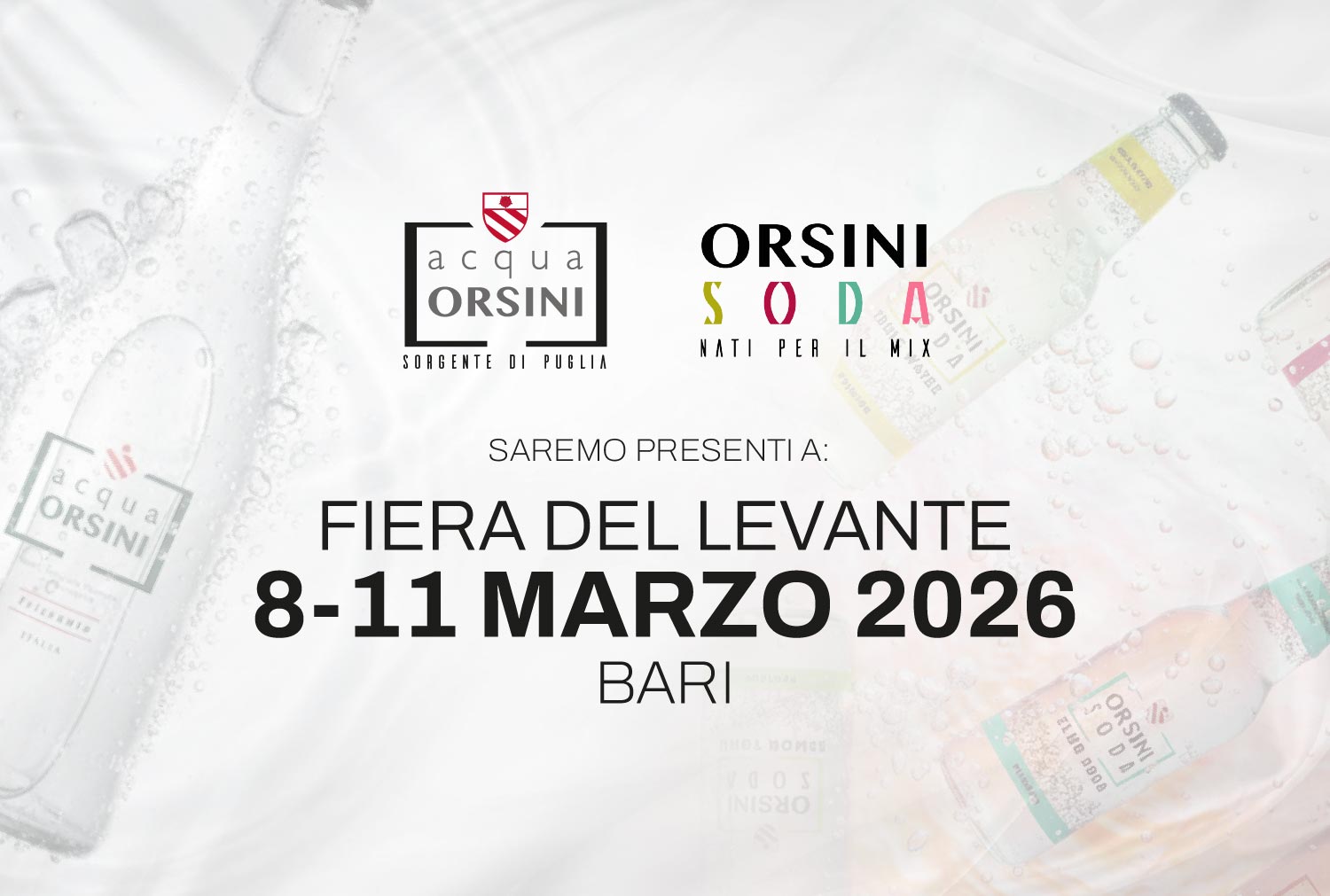SIR consolida il dialogo con il mondo Horeca attraverso Levante Prof e Splash 2026.